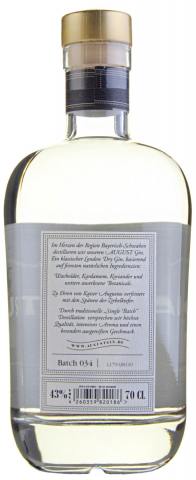 August Gin - 700ml - 43% Vol.