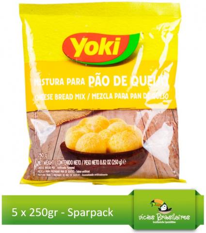 5 x Pao de Queijo Sparpack - Käsebrötchen - Yoki - 250gr