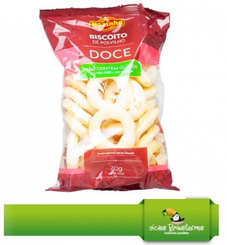Biscoito Polvilho Doce - Maniokchips - Nazinha - 100gr