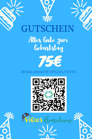 75 Euro Gutschein - für den Geburtstag