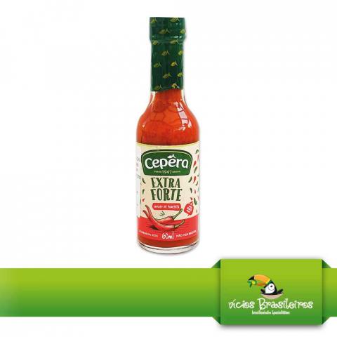 Molho de Pimenta Vermelho extra forte - Pfeffersauce - Cepera - 60ml