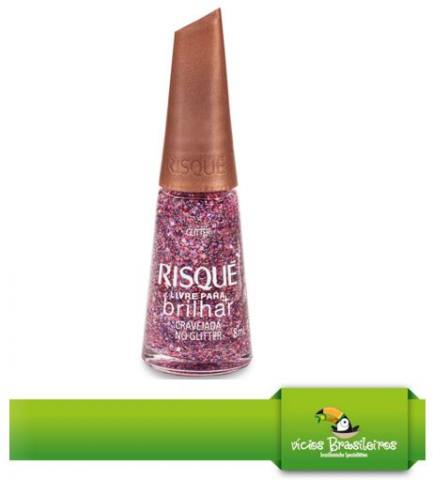 Esmalte Risque - Nagellack - Livre para brilhar - Cravejada no Glitter - 8ml