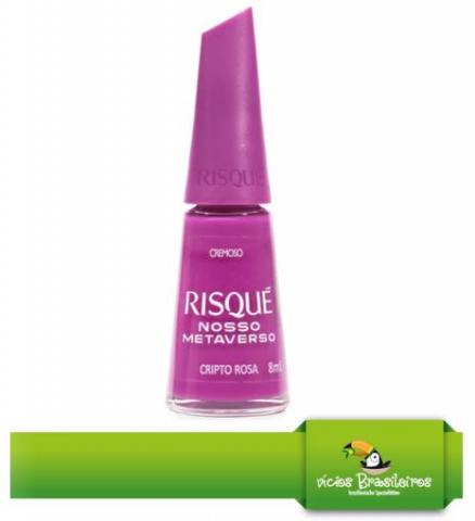 Esmalte Risque - Nagellack - Nosso Metaverso - Cripto Rosa - 8ml