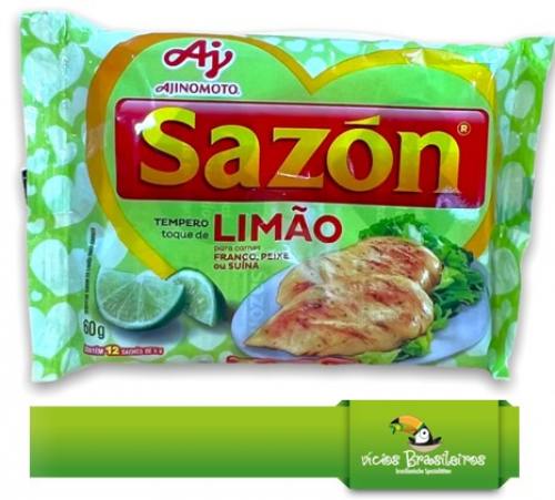 Sazon Limão – brasilianische Gewürzmischung mit frischem Zitronen- und Limettenaroma für Fisch, Huhn, Salate und Reisgerichte