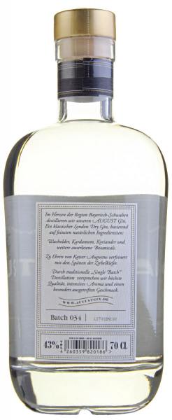 August Gin - 700ml - 43% Vol.
