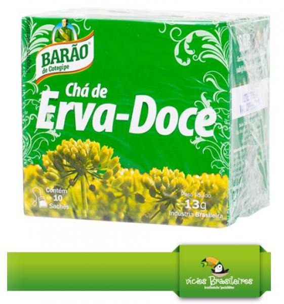 Packung Chá de Erva Doce - Fencheltee - Barão - 10g, brasilianischer Kräutertee