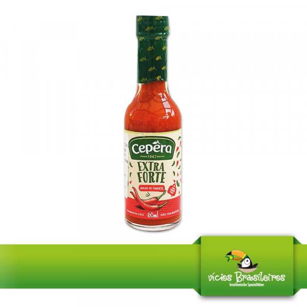 Molho de Pimenta Vermelho extra forte - Pfeffersauce - Cepera - 60ml