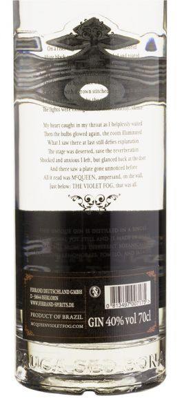 McQueen and the Violet Fog Gin - brasilianischer Gin - 700ml - 40% Vol.